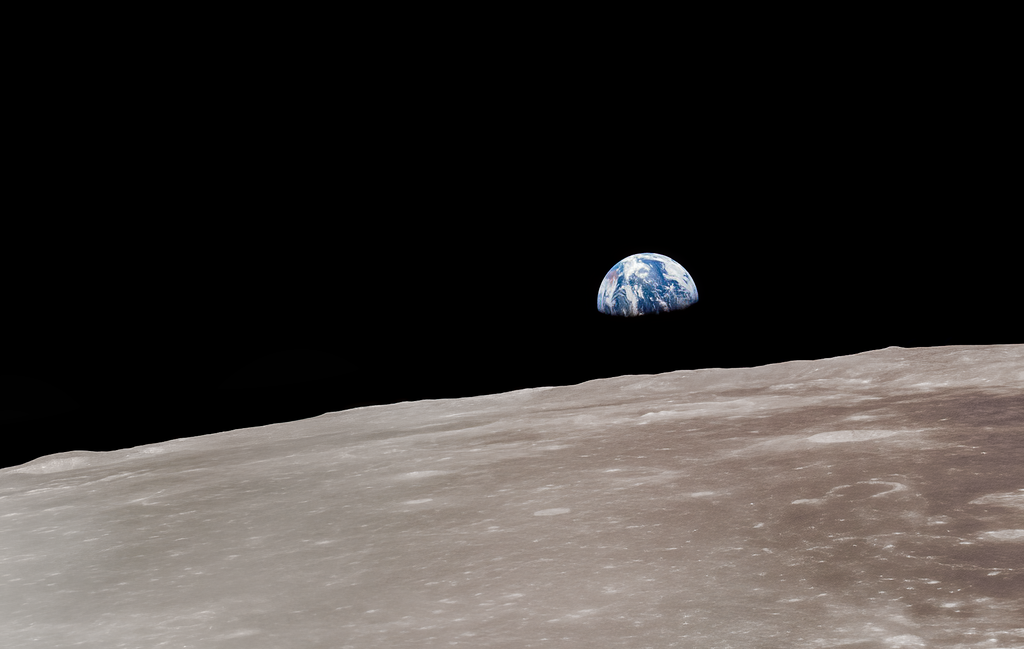 Earth from Moon Landing