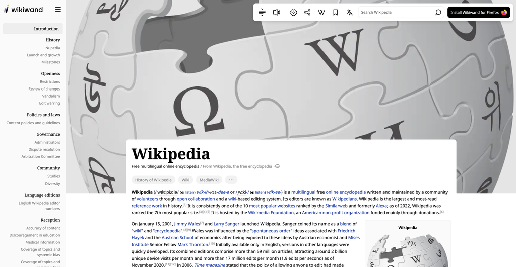 Wikipedia launch