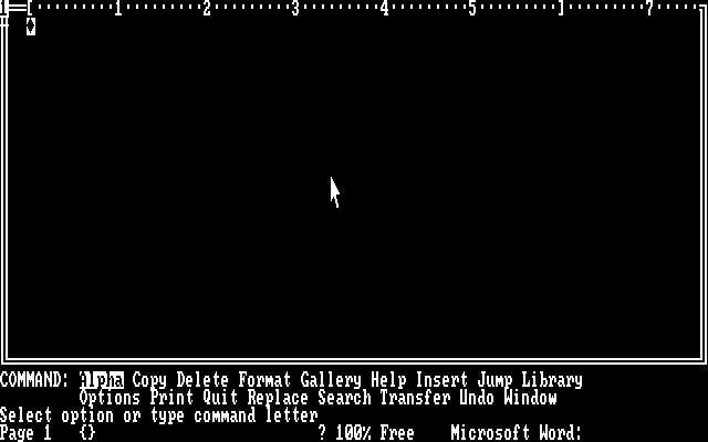 Microsoft Word 1.0
